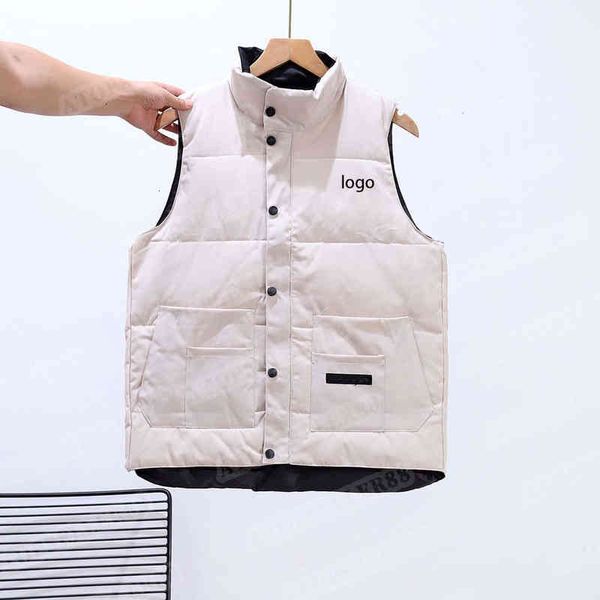 

women's vests women vest canadian designer casual fashion thickened warm couple jacket loose white duck down coat multicolor s-2xl ti12, Black;white