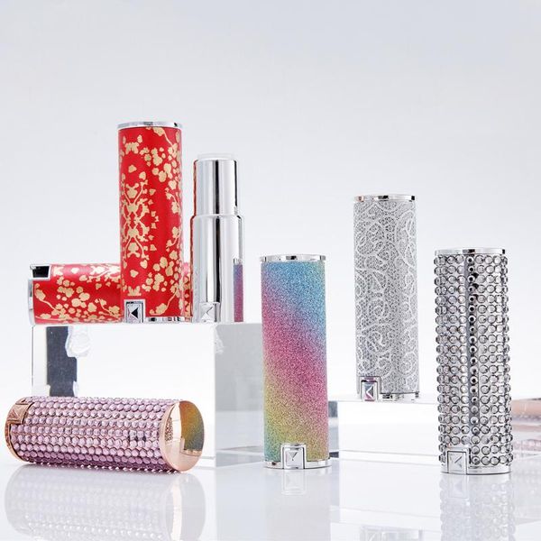 

storage bottles & jars 100pcs 12.1mm shiny empty lipstick tube, elegant lip container plastic diy beauty tool