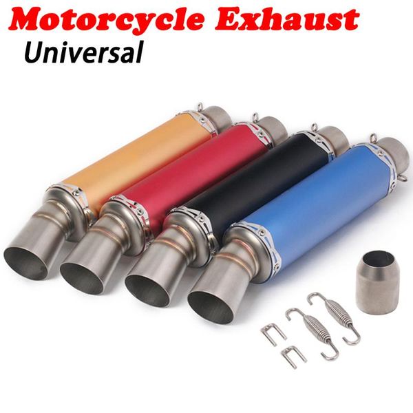 

motorcycle exhaust system 51mm/60mm stainless steel universal escape moto modified muffler for ninja400 z300 z400 cbr600 650 s1000rr