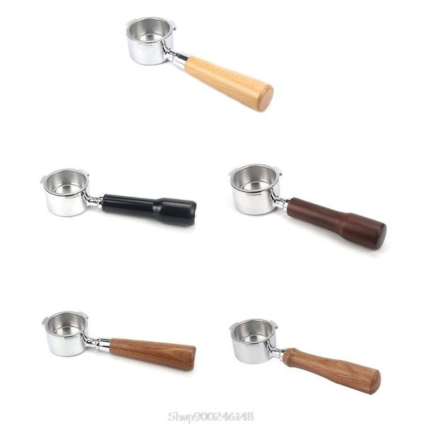 

coffee filters 51mm machine filter holder eco680 685 bottomless portafilter with wooden handle replacement s19 20 dropship