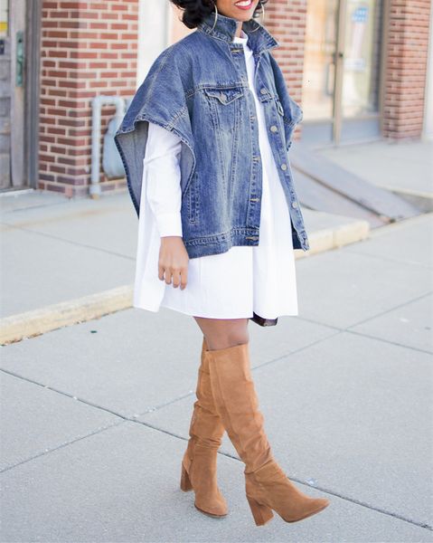 

size women's jacket sleeve pockets denim ladies'jacket o13y, Black;brown