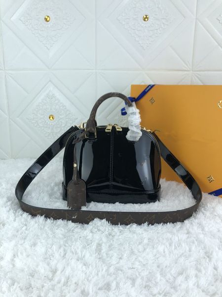 

genuine leather women's handbag shell bag cruciform serial number date code wallet