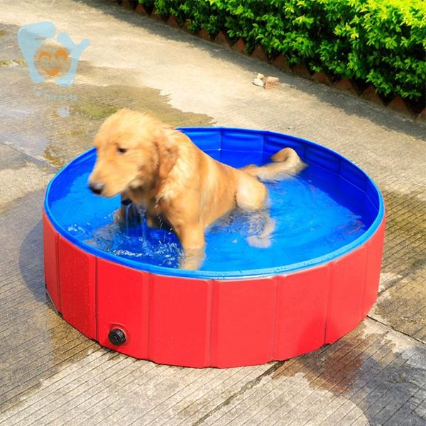 

100x30cm foldable dog pet pool dog baby children non infaltable bath tub pool