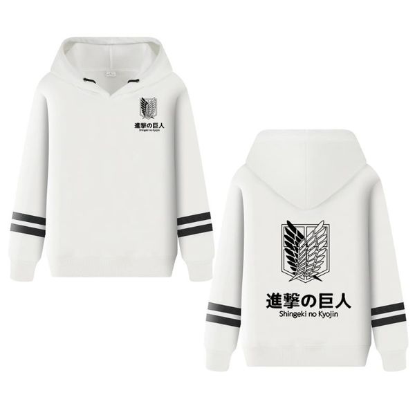 

men's hoodies & sweatshirts 2021 anime hoodie attack on titan hoodied long sleeve streetwear harajuku sweatshirt women sport hoody gr, Black