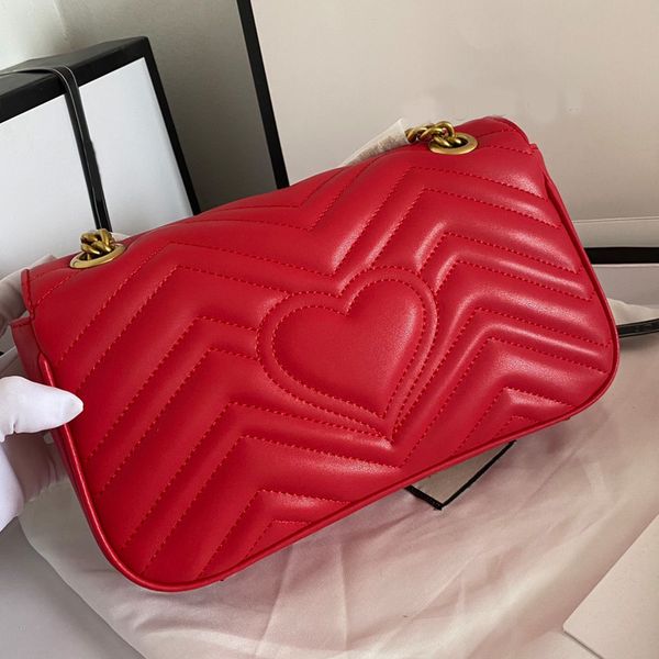 

handbag women luxurys designers bag 2021 shoulder bags plain zig zag chains cross body cover soft flap genuine leather letter bronze hardwar