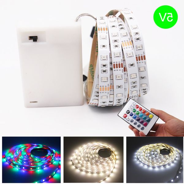 

3aa battery power 5v rgb led strip light 2835 smd