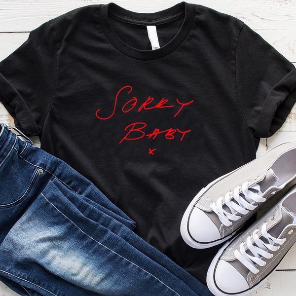 

killing eve sorry baby x t-shirt women causal short sleeve hipster grunge vintage tees plus size cotton shirt drop shipping, White