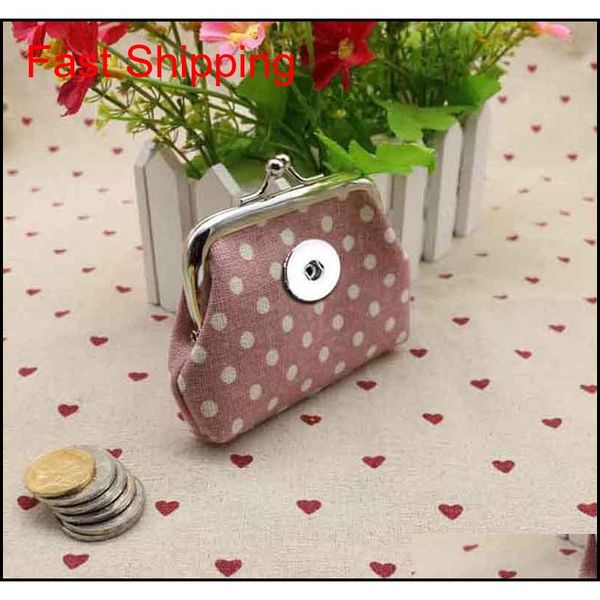 

hor fashion pu leather wallet 018 mini bag wallet 18mm snap button bag coin purse charm interchangeable jewelry fo qylwcl luckyhat, Silver