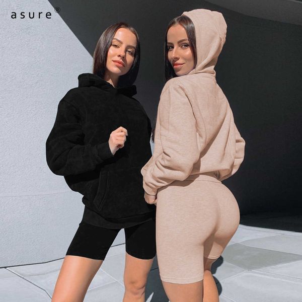 

tracksuit women two piece set crop and pants office suit female club outfits ladies clothing sportswear 1995 210712, Gray