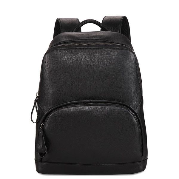 

backpack han edition layer cowhide manufacturers selling men's bag leather high school students