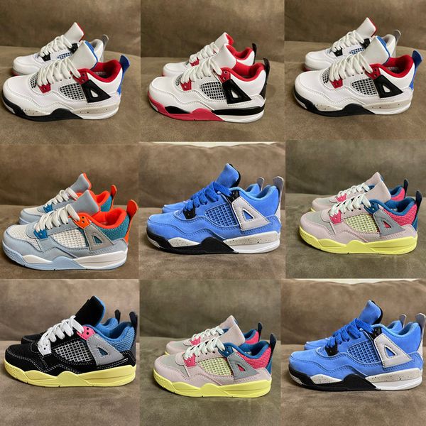 

union kids newborn baby baketball shoes university blue guava ice se what the td big boys girls toddler sport trainers fire red, Black