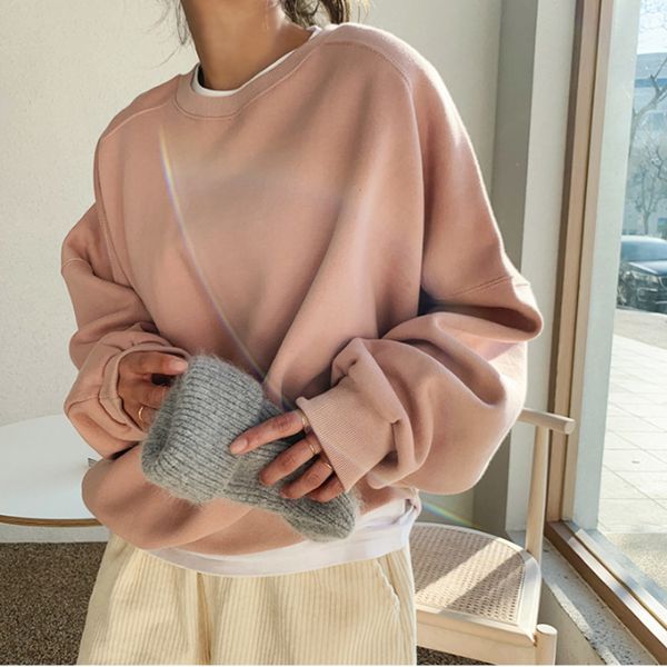 

new 2021 simple thin round collar and long sleeves popular in autumn w 6ucp, Black