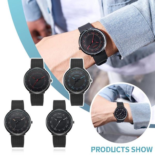 

wristwatches luxury watches mens 2021 fashion men's casual business calendar mesh strap watch quartz relogio masculino, Slivery;brown