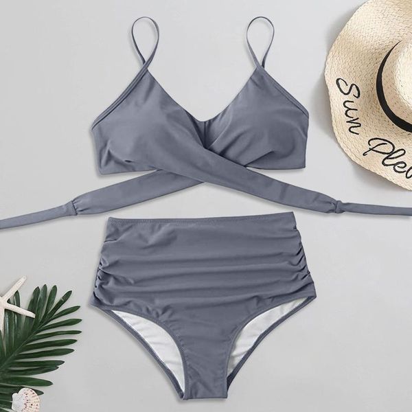 

women's swimwear 2021 bikinis set female solid push up bikini bandeau bandage summer padded bra swimsuit women bathing suit biquini, White;black