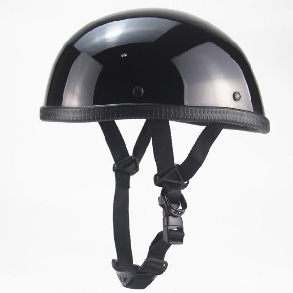 Schädelkappe Motorrad Vintage Half Face Helm Motocross Zubehör Moto Scooter Retro Deutscher Stil Chopper Cruiser S M L