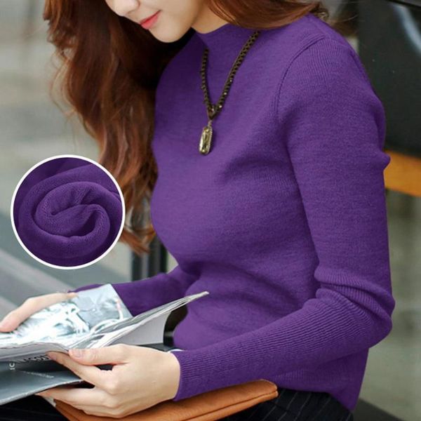 

women's sweaters 2021 autumn winter women pullovers sweater knitted elasticity casual jumper fashion slim turtleneck warm female, White;black
