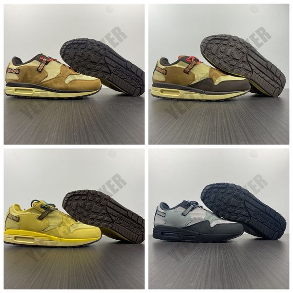 

2021 1 ts cactus jack running shoes baroque brown wheat saturn gold cave stone men women mens trainer fashion sports sneakers size 36-46