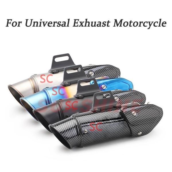 

exhaust pipe scarico escape moto motorcycle universal db killer 51mm muffler pitbike for mt09 gsr 600 benelli trk 502 cb 400