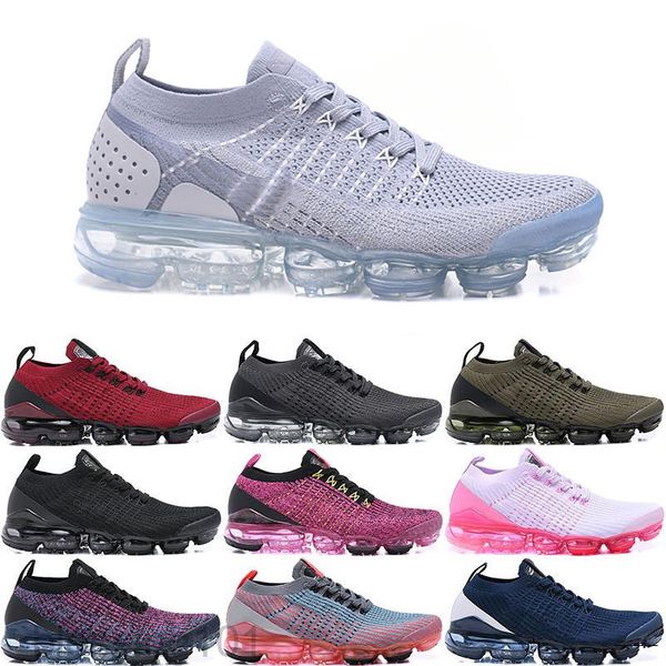 

fly 2.0 women mens casual shoes knit zebra team red orbit volt racer tn plus trainer sneakers platform vintage golden sandal tt11, Black