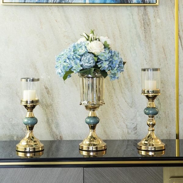 

candle holders nordic metal holder romantic dinner modern wedding table candelabros living room bougeoir home decor bs50zt