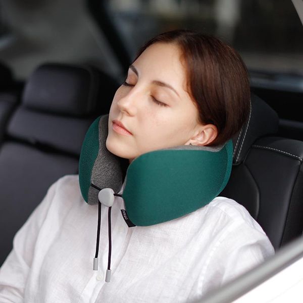

pillow head memory cotton u slow rebound travel car headrest body