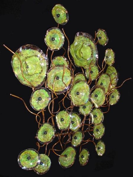 

wall lamp blown glass plate el decorative art custom made plates