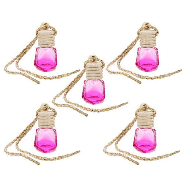 

storage bottles & jars 5pcs 8ml car hanging perfume bottle diffuser essential oil