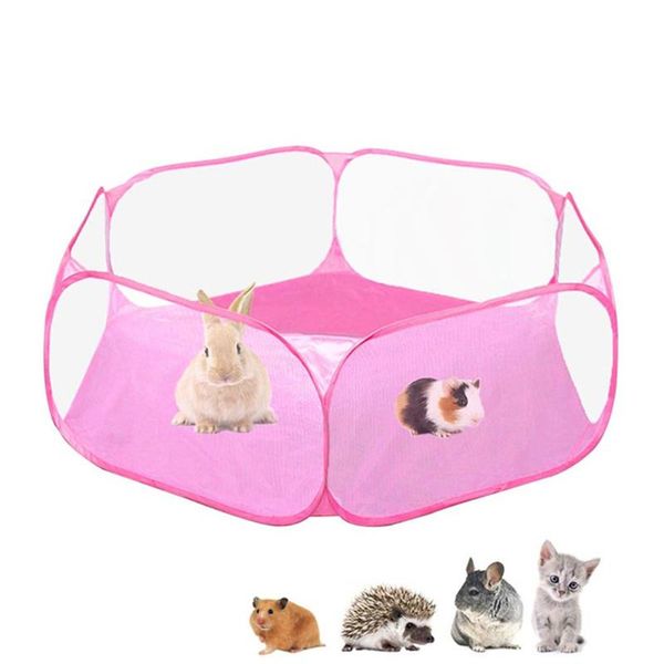 

small animal supplies rabbits portable animals cage tent fence hamster breathable chinchillas yard foldable transparent pet playpen hedgehog