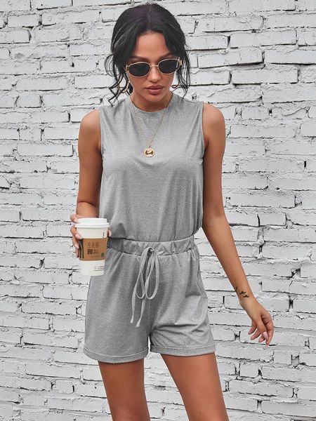 

yoga outfit fashion women casual 2-piece set sleeveless solid color +shorts for ladies female, sport