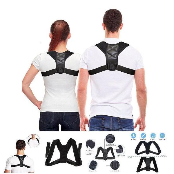 

posture corrector adjustable back shoulder support correction belt solid for kids tank drop shipping good quality, White