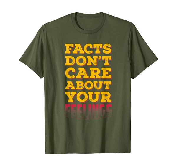 

facts don't care about your feelings t shirt gift funny, White;black