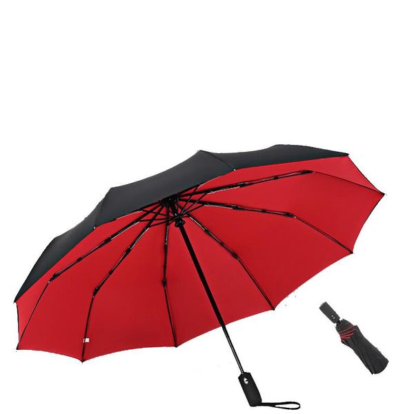 

umbrellas windproof double automatic folding umbrella rain women female male ten bone car luxury large business men gift parasol