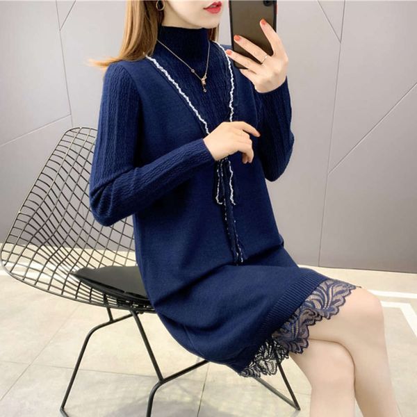 

fashion women's mid spring long early woolen dress for in 2021 luxury, White;black