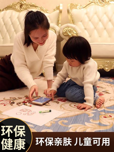 

carpets european-style carpet bedroom girl living room large table area bedside mats fully covered ins style nordic