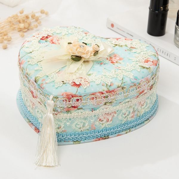 

2021 new pastoral organizer earring carrying ring container casket for jewelry trinket storage case gift box z7ut