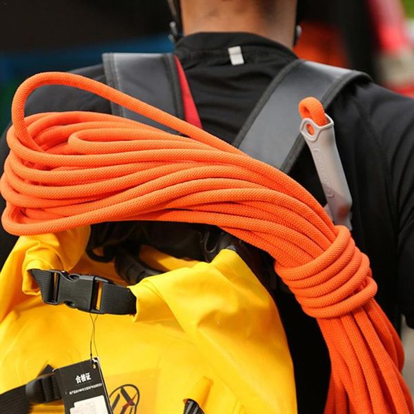 

cords, slings and webbing 10m professional rock climbing cord outdoor hiking accessories rope 9.5mm diameter 2600lbs high strength safety