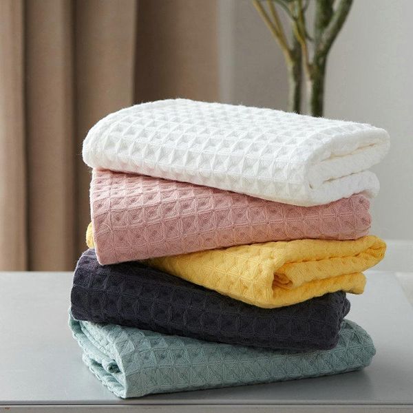 

towel waffle design set 100% cotton bath face hand soft washcloth