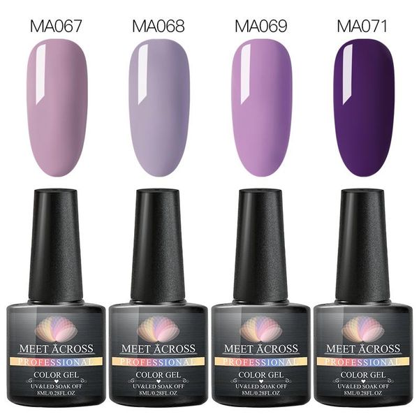 

nail art kits meet across 4pcs glitter gel polish set all for manicure nails semi permanent uv design base coat