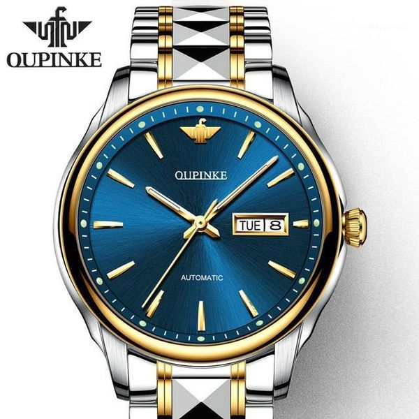 

mÃ¤nner automatische uhr bewegung wasserdichte mechanische uhren mode retro business armbanduhr wristwatches, Slivery;brown