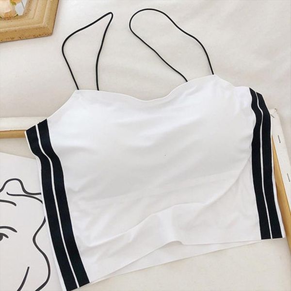 

fashion summer sleeveless women tank bustier unpadded bandeau fast drop, White
