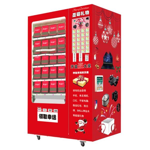 

power tool sets 22-inch commerical vending machine self service lucky bag gift box vendor with 80/96/120 capacity customizabled