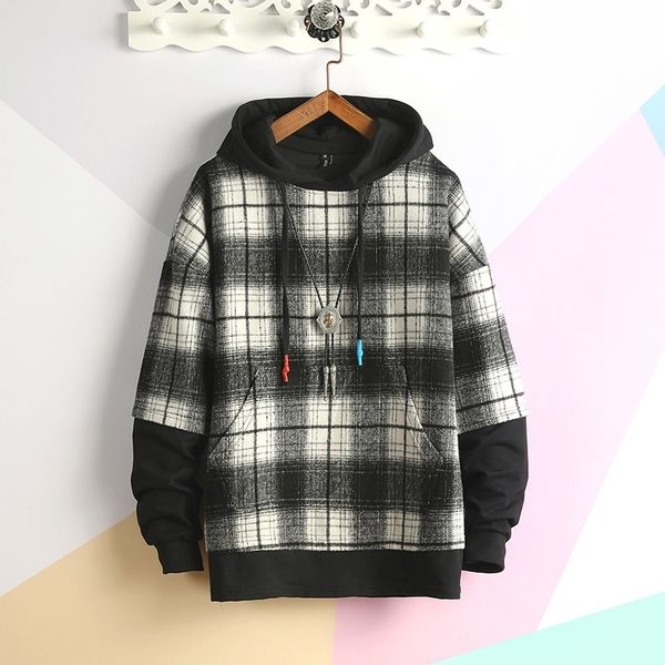 

news spring hoodies men women casual hoody boy sweatshirt fashion tracksuit pullover t200104, Black