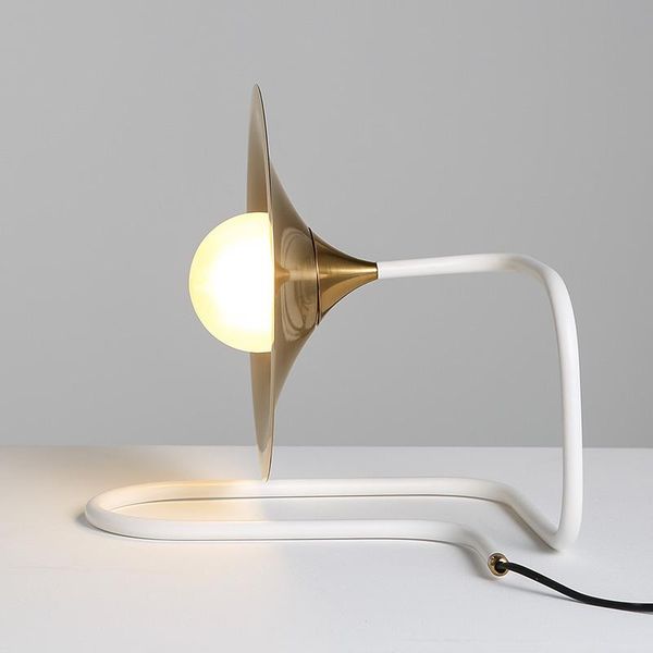 

table lamps nordic retro iron horn desk lamp desklight flexible simple style vintage