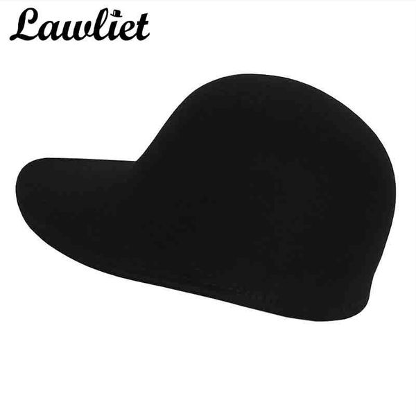 

2021 new winter baseball for men women girl wool felt fashion hip hop plain adjustable snapback cap outdoor casual sport hat t282 bqg6, Blue;gray