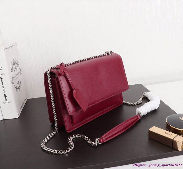 

vannogg sunset crossbody bags 442906 chain shoulder bags genuine leather women handbags purses tote clutch bag toothpick pattern cowhide