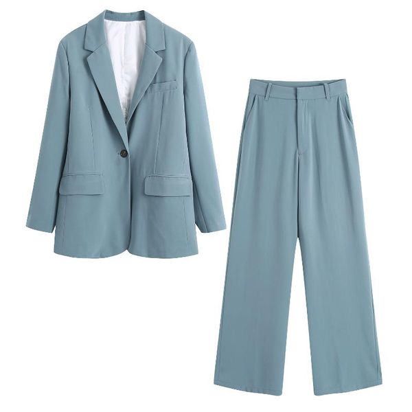 

women's two piece pants jcÂ·kilig 2021 loose neutral suit coat b1998-1999, White
