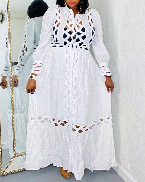

casual dresses african maxi dress for women dashiki fashion loose long africa clothes elegant lace spring autumn, Black;gray