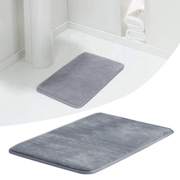 

carpets 40x60cm home bath mat coral fleece bathroom carpet water absorption non-slip memory foam absorbent washable rug toilet floor