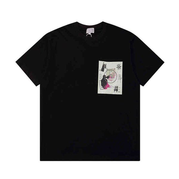 

cavempt t shirt high street 2021 summer oversized women fashion cavempt t-shirt fashion loose short sleeve g1207, White;black