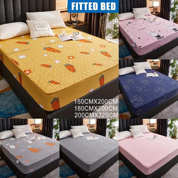 

sheets & sets waterproof mattress protector bedspread dustproof padded thicken warm bed sheet hogard